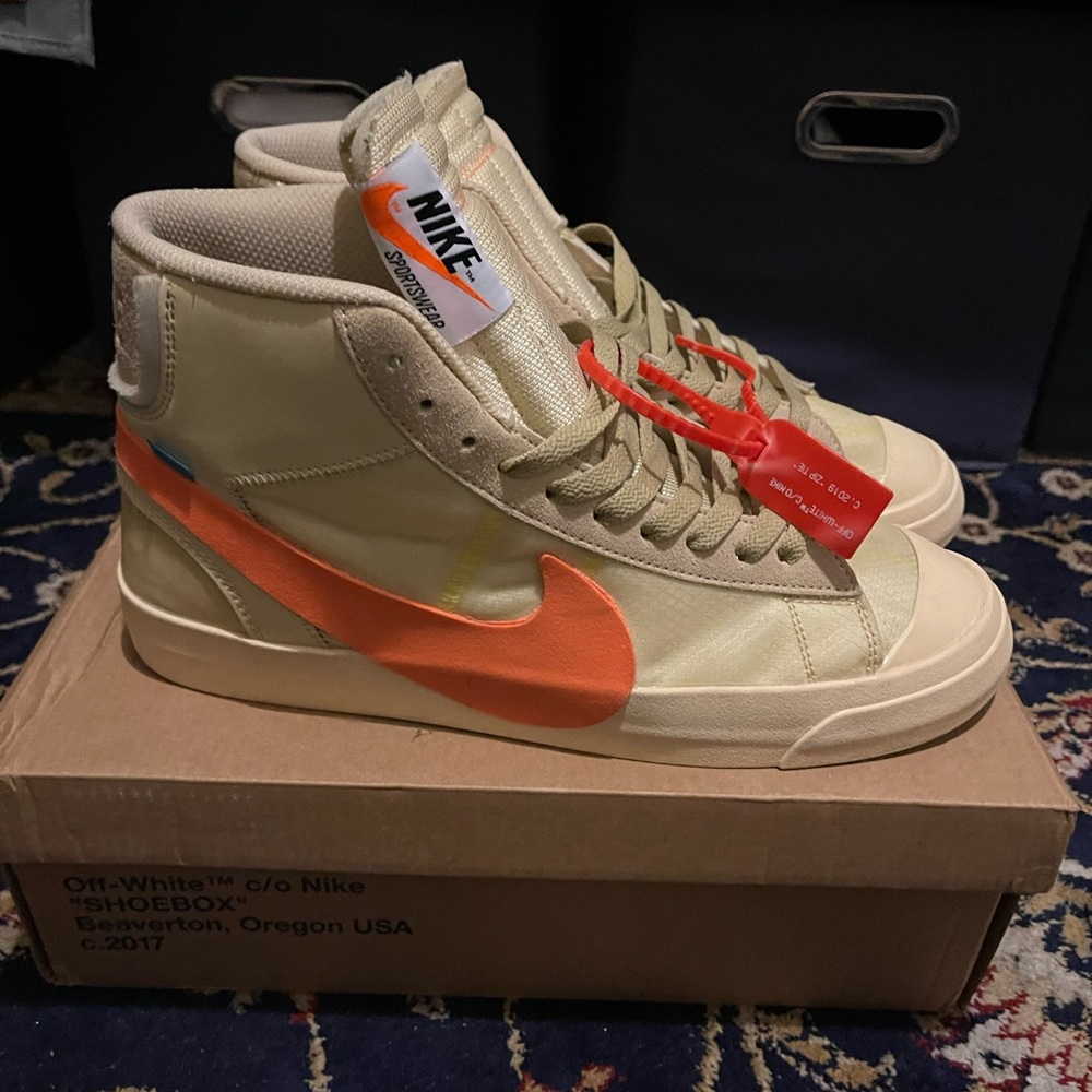 Nike Blazer X OFF-WHITE Size 11.5 All Hallows Eve Orange Tan